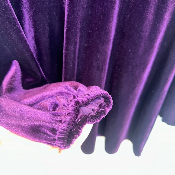 NWT! Lovers + Friends Nettie Velvet Purple Long Sleeve Mini Dress! - Picture 5 of 8